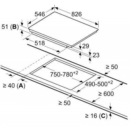 Варочная поверхность  Neff T58TS21N0, цвет чёрный