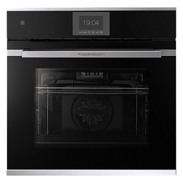 Духовой шкаф Kuppersbusch BP 6550.0 S1 stainless steel, цвет черное стекло