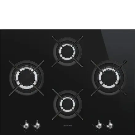 Варочная панель Smeg PV364LCN газовая, цвет черный