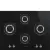Варочная панель Smeg PV364LCN газовая, цвет черный