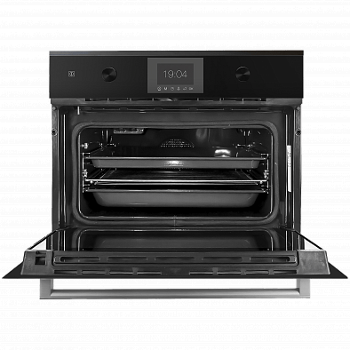 Духовой шкаф Kuppersbusch CB 6350.0 S1 компактный stainless steel, цвет черное стекло