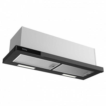 Вытяжка Korting Khp 9815 gn с выдвижным экраном, цвет черный