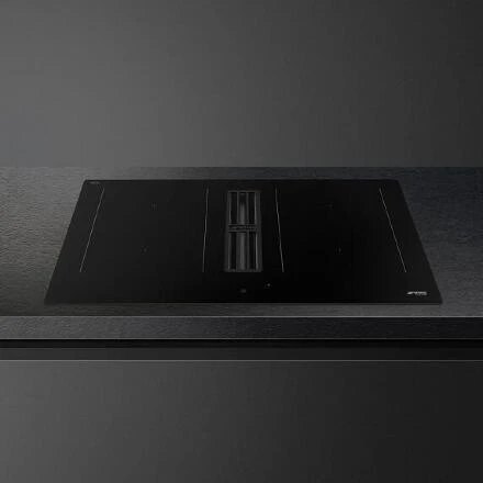 Варочная панель с вытяжкой Smeg HOBD382N2
