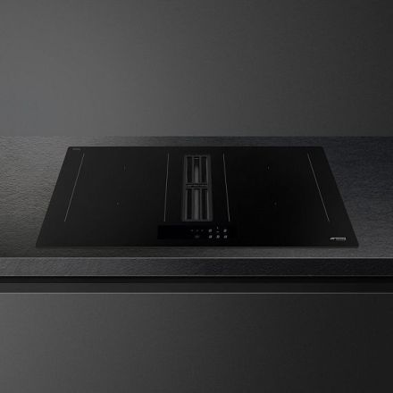 Варочная панель с вытяжкой Smeg HOBD382N2