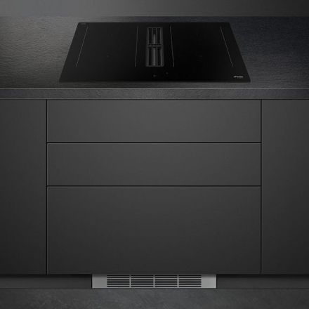 Варочная панель с вытяжкой Smeg HOBD382N2