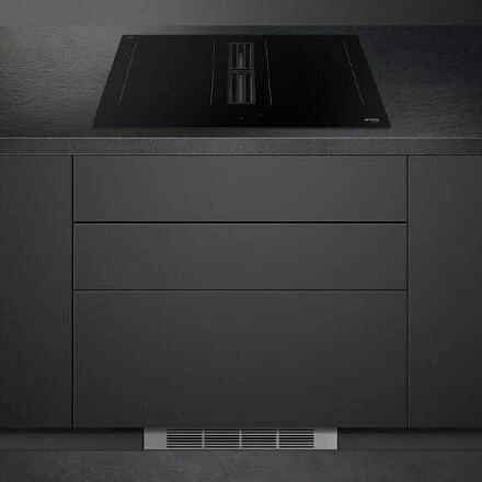 Варочная панель с вытяжкой Smeg HOBD382N2