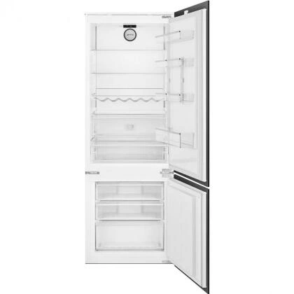 Холодильник Smeg c875tne встраиваемый комбинированный , цвет белый