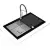 Кухонная мойка Teka Diamond RS15 1B 1D 86 BLACK черное стекло