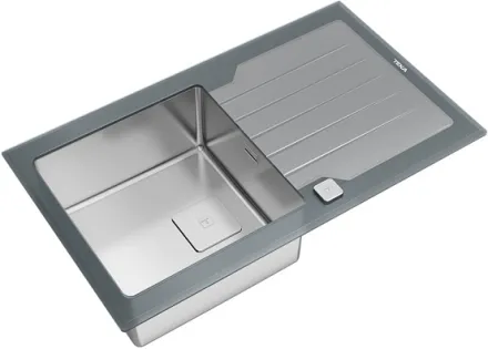 Кухонная мойка Teka Diamond RS15 1B 1D 86 STONE GREY серый камень