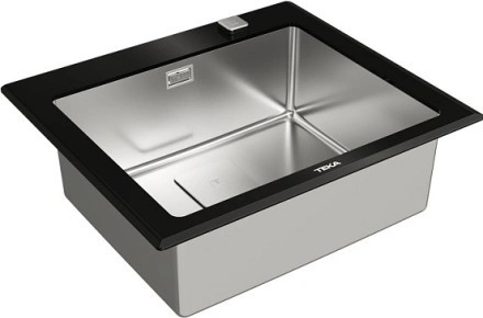 Кухонная мойка Teka DIAMOND RS15 1B 60 BLACK черное стекло