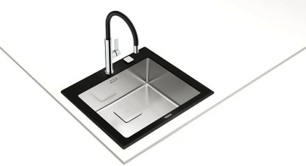 Кухонная мойка Teka DIAMOND RS15 1B 60 BLACK черное стекло