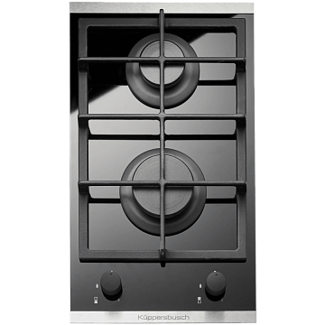 Варочная панель Kuppersbusch GKS 3820.0 ED газовая, стальная рамка, цвет черное стекло