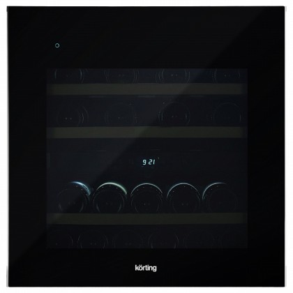 Винный шкаф Korting Kfw 604 db gn встраиваемый, цвет черное стекло