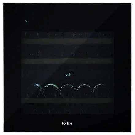 Винный шкаф Korting Kfw 604 db gn встраиваемый, цвет черное стекло