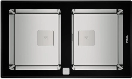 Кухонная мойка Teka Diamond RS15 2B 86 BLACK черное стекло