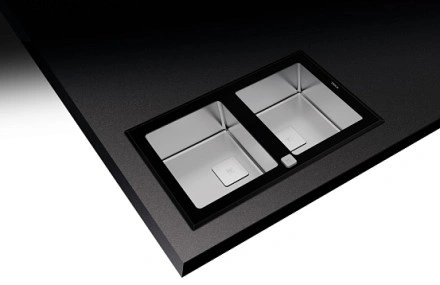 Кухонная мойка Teka Diamond RS15 2B 86 BLACK черное стекло