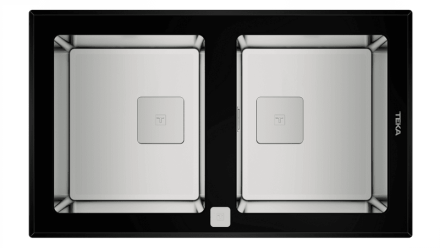 Кухонная мойка Teka Diamond RS15 2B 86 BLACK черное стекло
