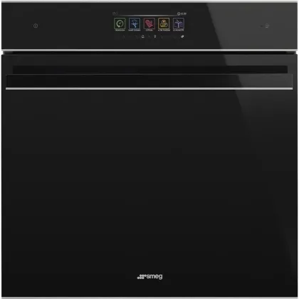 Духовой шкаф Smeg SFP6606WTPNX с функцией пиролиза, цвет черное стекло