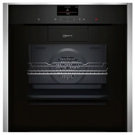 Духовой шкаф  Neff B87CS34N0, цвет серебристый
