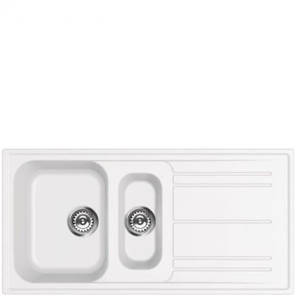 Мойка Smeg lz102b врезная, цвет белый