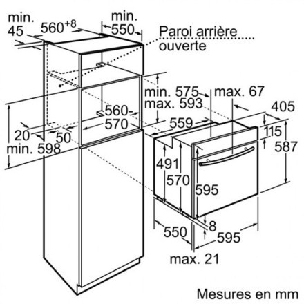 Духовой шкаф  Neff B15M42W3, цвет белый