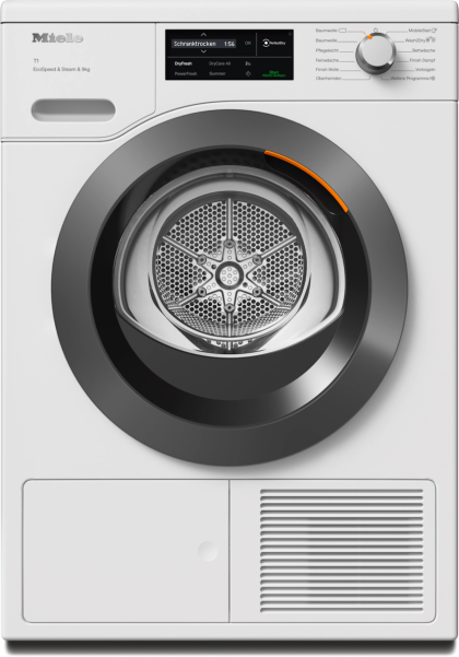 Сушильная машина Miele TCL780WP chrome edition европейская версия, цвет белый