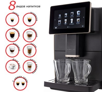 Кофемашина Kuppersbusch KVS 308 B автоматическая, цвет черный