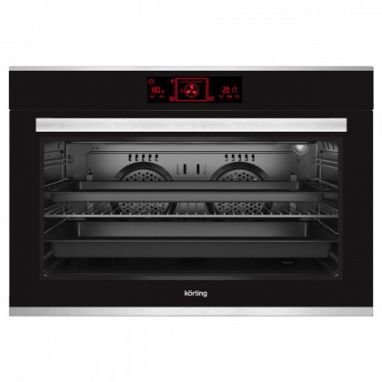 Духовой шкаф Korting OKB 7129 SGN, цвет черное стекло
