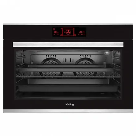 Духовой шкаф Korting OKB 7129 SGN, цвет черное стекло