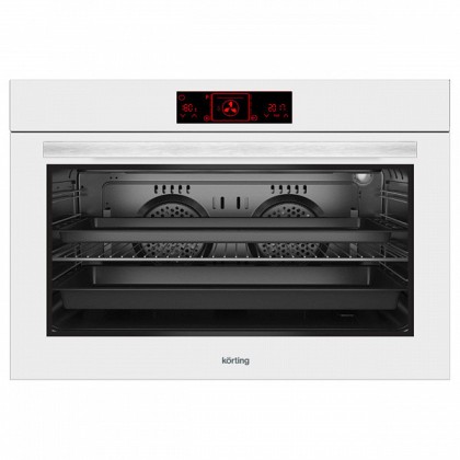 Духовой шкаф Korting OKB 7129 SGW, цвет белое стекло