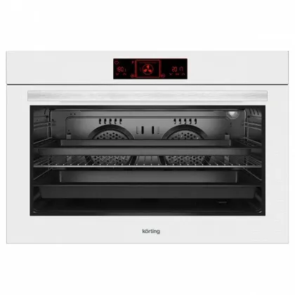 Духовой шкаф Korting OKB 7129 SGW, цвет белое стекло