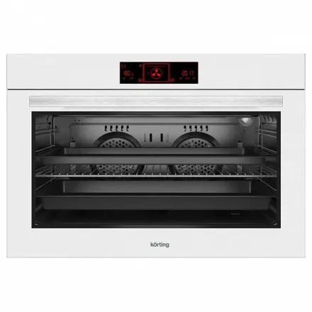 Духовой шкаф Korting OKB 7129 SGW, цвет белое стекло