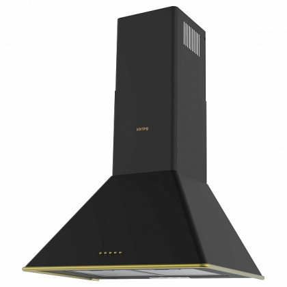 Вытяжка Korting Khc 6648 rgn купольная, цвет матовый черный