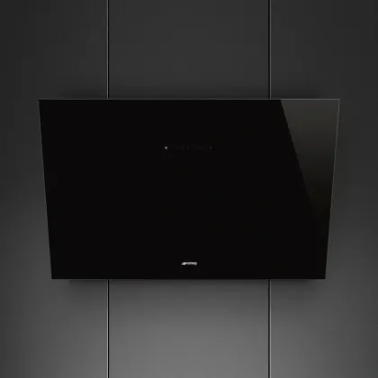 Вытяжка Smeg KV394N настенная, цвет черное стекло