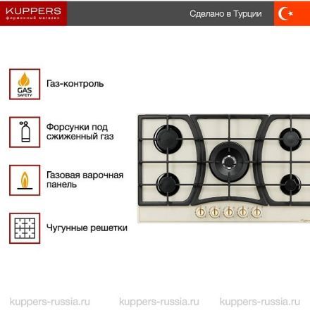 Варочная панель Kuppersberg FG 903 C Bronze