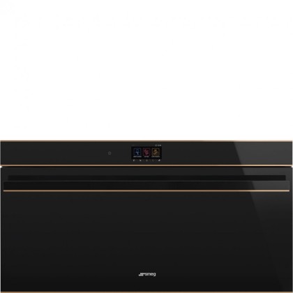 Духовой шкаф Smeg SFPR9604TNR с функцией пиролиза, цвет черное стекло