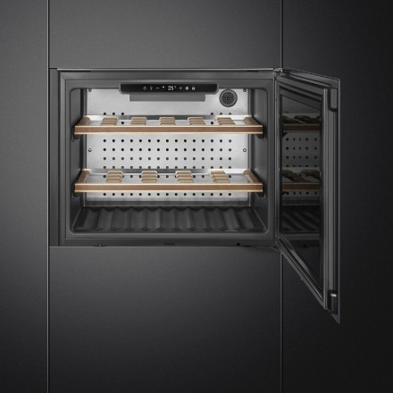 Холодильный шкаф для вина Smeg CVI121G цвет серое стекло