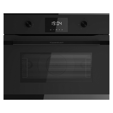 Духовой шкаф Kuppersbusch CBM 6330.0 KSM6 компактный с микроволнами mattblack, цвет черное стекло матовое