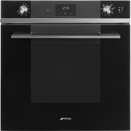 Духовой шкаф Smeg SO6100S2N с пароувлажнением, цвет черное стекло