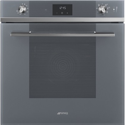 Духовой шкаф Smeg SO6100S2S с пароувлажнением, цвет серебристое стекло Stopsol