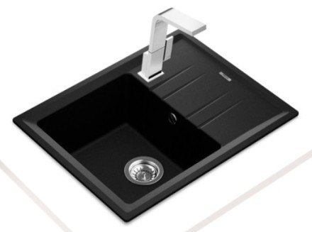 Кухонная мойка Teka Stone 45 S-TG 1B 1D Black metallic
