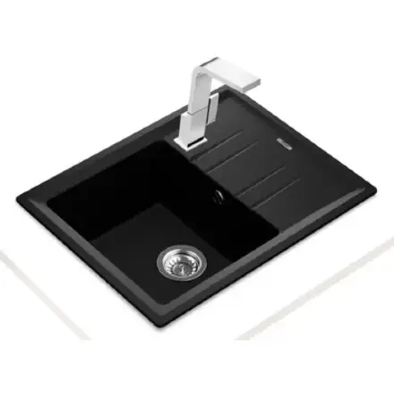 Кухонная мойка Teka Stone 45 S-TG 1B 1D Black metallic