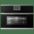 Духовой шкаф Kuppersbusch CBM 6550.0 S1 компактный с микроволнами stainless steel, цвет черное стекло