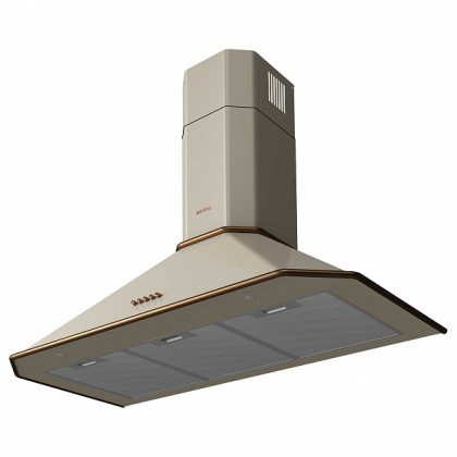 Вытяжка Korting Khc 9839 rb купольная, цвет слоновая кость