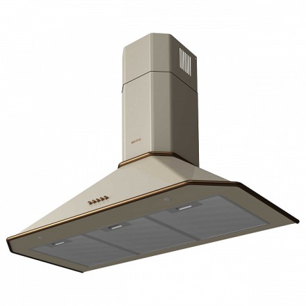 Вытяжка Korting Khc 9839 rb купольная, цвет слоновая кость