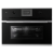 Духовой шкаф Kuppersbusch CBM 6350.0 S1 компактный с микроволнами stainless steel, цвет черное стекло