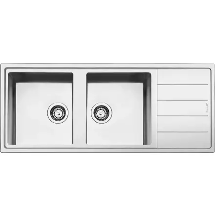 Мойка Smeg LDR116-2 оборачиваемая нержавеющая сталь матовая