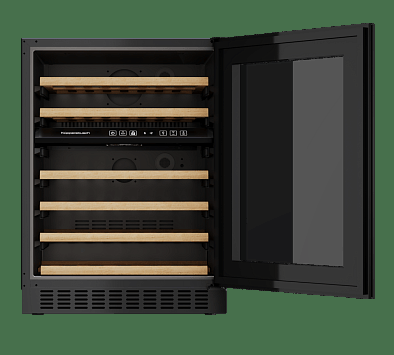 Винный шкаф Kuppersbusch FWKU 1851.0 S встраиваемый , цвет черное стекло