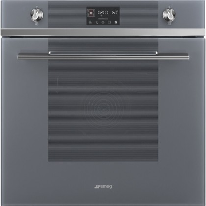 Духовой шкаф Smeg SO6102TS, цвет серебристое стекло Stopsol