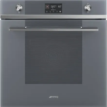 Духовой шкаф Smeg SO6102TS, цвет серебристое стекло Stopsol